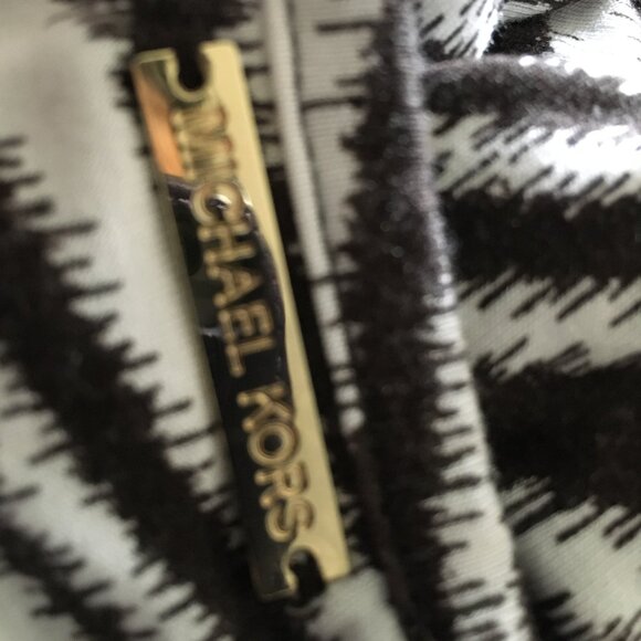 Michael Kors Zebra Print Top, Brown and white , Medium - Picture 2 of 5
